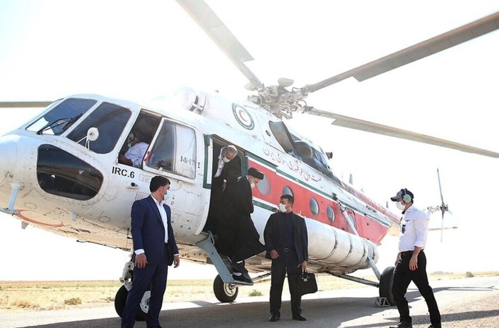 El helicóptero Irán