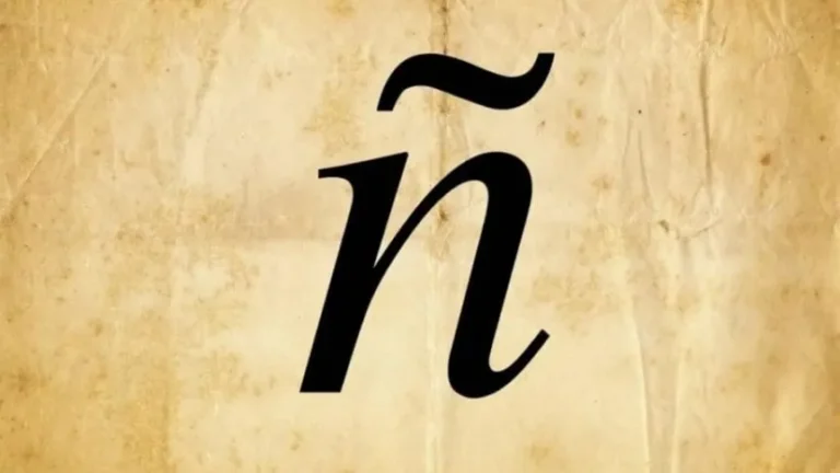 LÍNEA SOBRE LETRA N