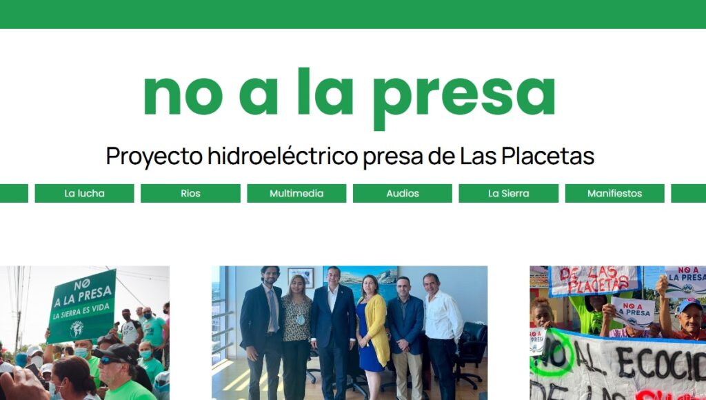 No a la presa foto