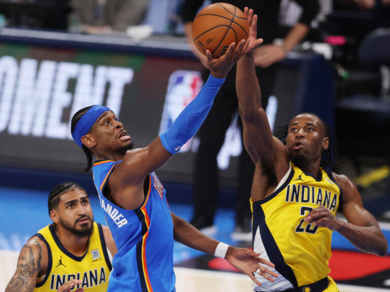 Oklahoma City Thunder's Shai Gilgeous-Alexander  Pacers NBA Finals