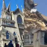 Catedral de Manizales y el derrumbe de un hospital en Cali.
